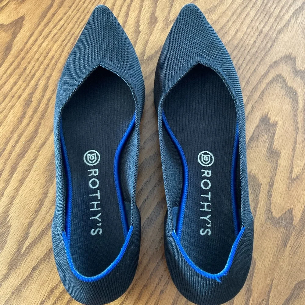 Rothy’s Black Flats, Women’s Sz 10 - Picture 3 of 7